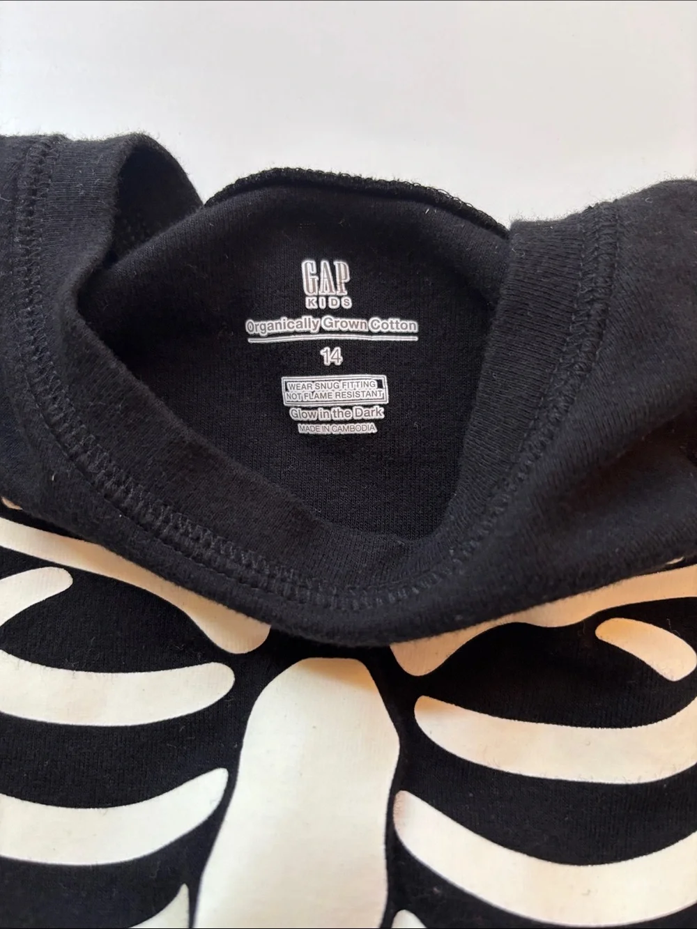 GAP Black and White Skeleton Pajama Costume Set -700sku